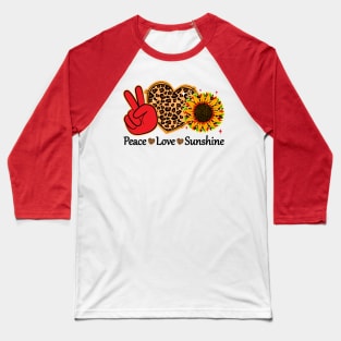 Peace Love Sunshine Baseball T-Shirt